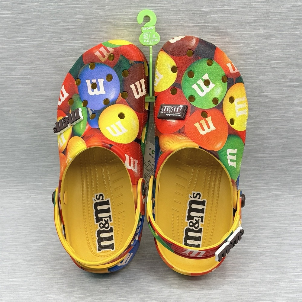 Crocs x M&M's Classic Clog Men's 8 Women's 10 Candy Colorful Limited Edition